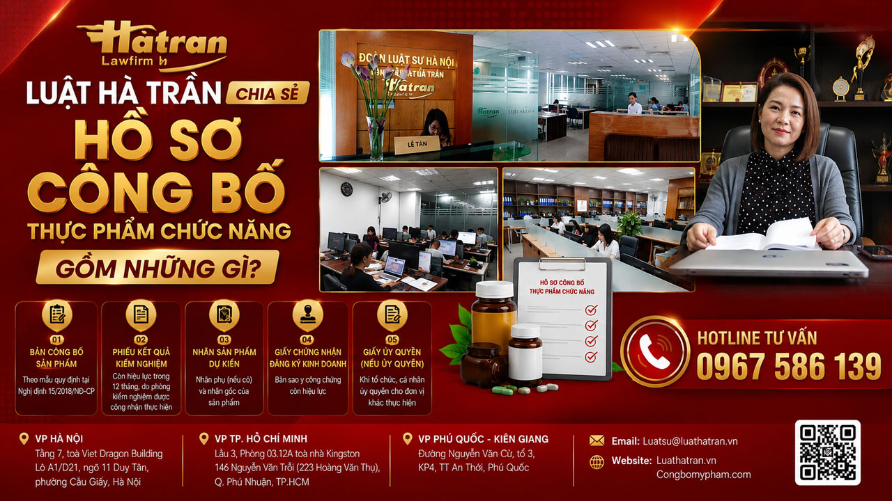 Hồ sơ công bố thực phẩm chức năng gồm những gì?